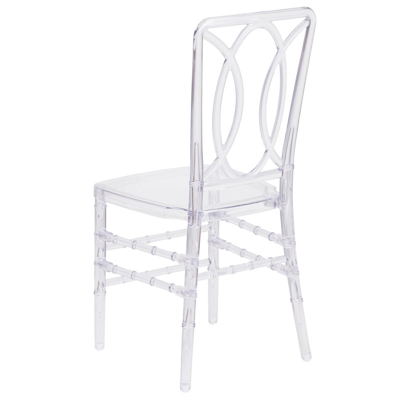 Elegance Crystal Ice Glam Stacking Chair - UV and Scratch Resistant