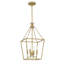 Lustre géométrique à 4 lumières Hafer