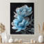 Art mural bleu pivoines bleues transparentes I - pivoines-1286825093-1122050355