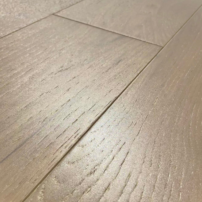 Planchers de bois franc d'ingénierie en chêne européen T 1/2 po x l 7,5 po / boîte 23,32 pi2 / boîte - Sable blanc par Golden State