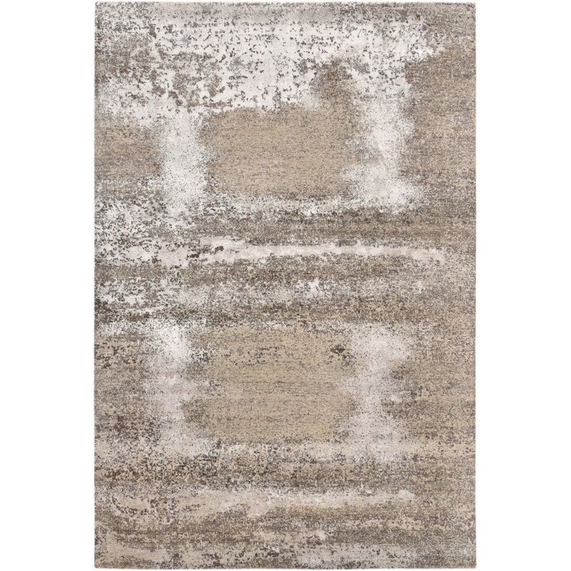 Tapis sable / ivoire Bushton, Carré 8 pi