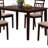 Espresso and Beige 5-piece Dining Set