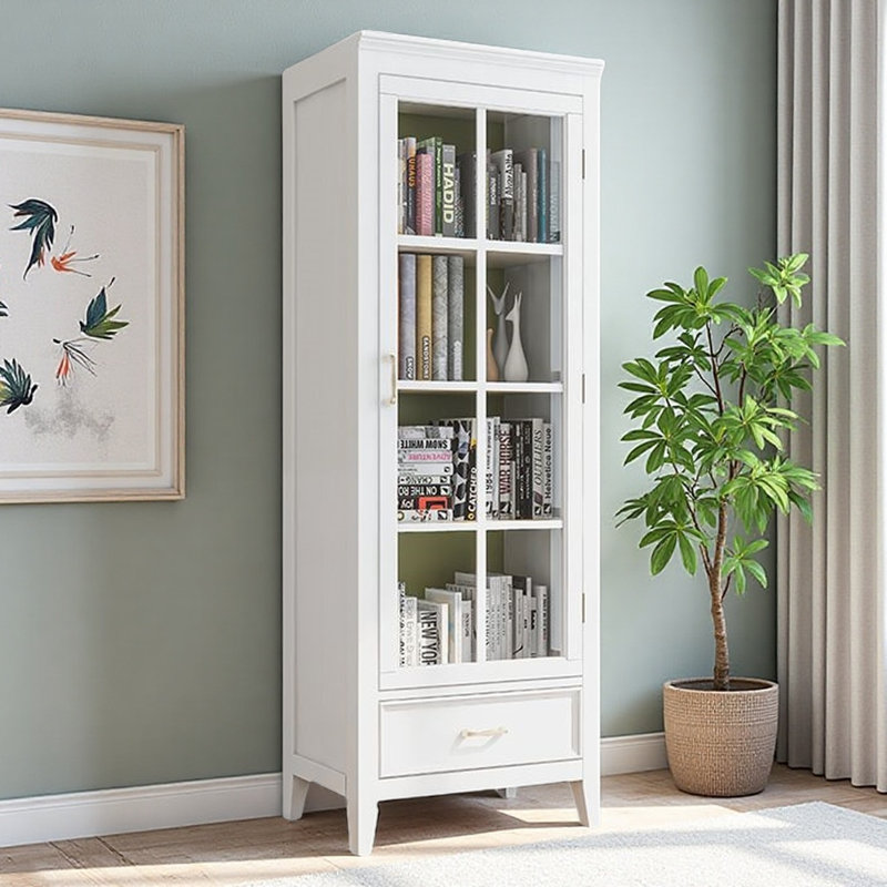 Vitrine moderne, simple et légère de luxe, Blanc