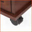 Table basse traditionnelle en noyer rouge avec port USB Prise de courant - peu encombrante pour les petits espaces, facile à nettoyer