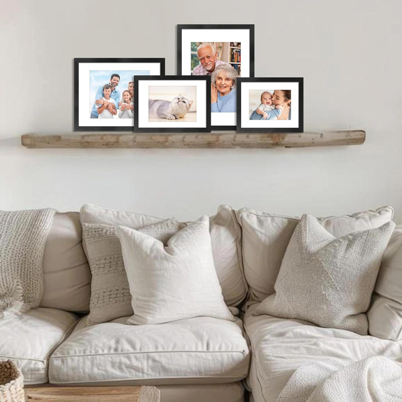 Ensemble de cadres photo Black Gallery Wall, 8 po x 10 po, 8" x 10", 5" x 7"