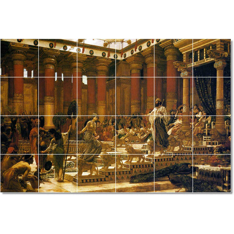 Carreau de céramique décorative 25,5 po x 17 po 4,25 po x 4,25 po, Edward Poynter W22921 - historique