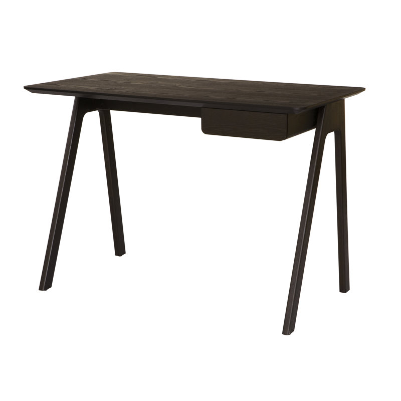 Stash Solid Wood Base Writing Desk, Graphite