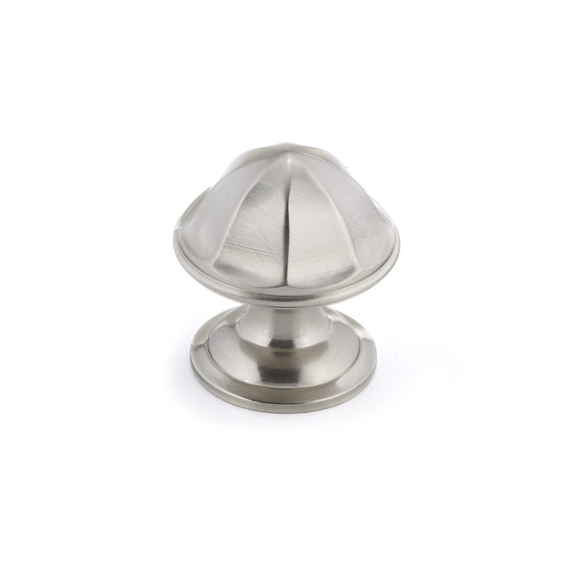 Expression 1 1/8" Diameter Round Knob, Brushed Nickel