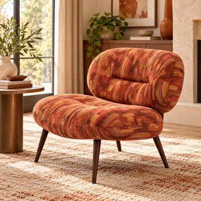 Upholstered Fabric Armchair