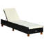 Vidaxl Sunbed With Cushion Poly Rattan Grey-59564601-59564602