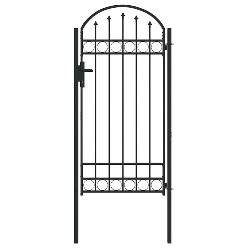 Gate with Gate in Grey, 100 x 250 cm