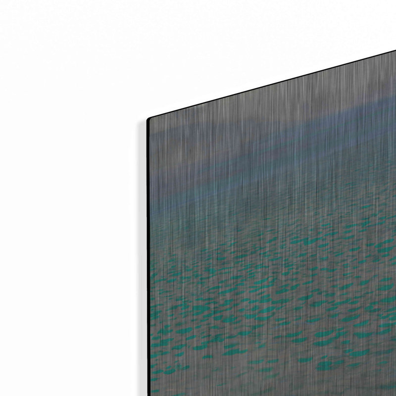 «Attersee» par Gustav Klimt, art mural en métal, H 12 po x l 12 po