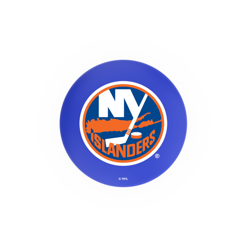 NHL 30" Swivel Bar Stool with Cushion, Ride noire, Ride noire, New York Islanders