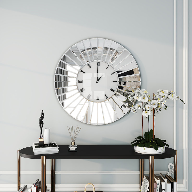 Jeni Silent Wall Clock, 60cm H x 60cm W x 4.8cm D