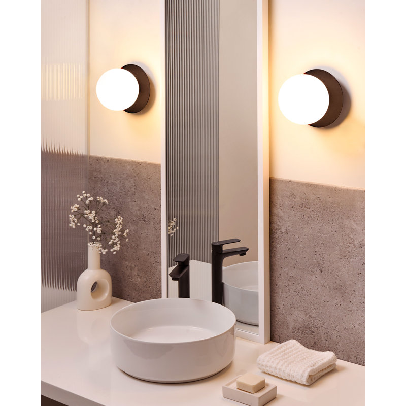 Iron Armed Sconce, Matte Black
