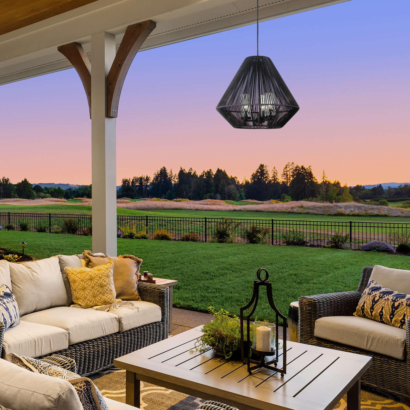 Ornette Outdoor Metal Pendant