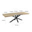 Table extensible, table à manger, table de bureau, table basse, couleur noyer