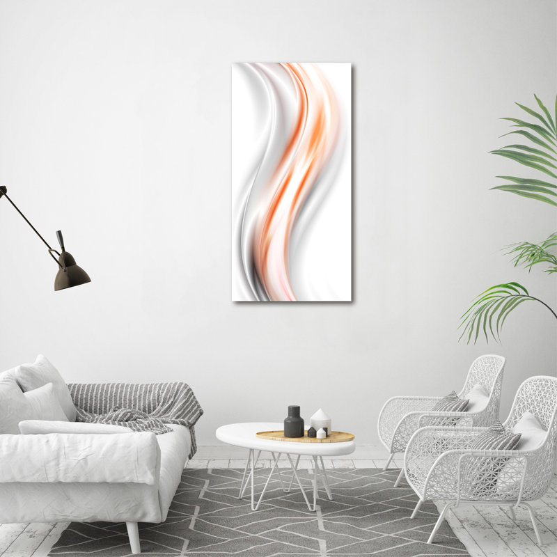 Atherine Waves Abstraction - Wrapped Canvas Print