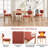 Oval Double Pedestal Kitchen Table Sets-772132277-777968128