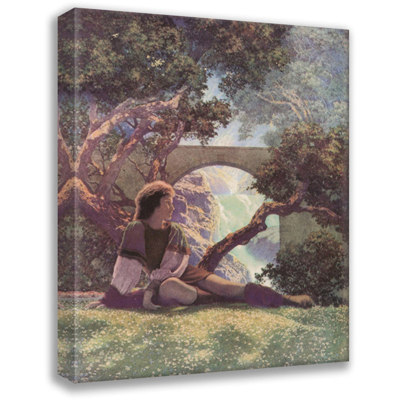 Toile tendue The Knave par Maxfield Parrish, H 48 po x l 33 po