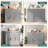 Modern Farmhouse Sideboard Buffet Cabinet With Storage With 3 Doors-632067302