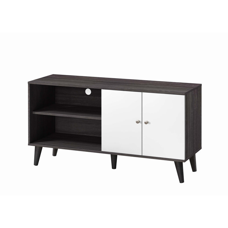 Amidon TV Stand for TVs up to 47.3", with 2 Storage Shelves& 1 Cabinet, Modern Entertainment Centre for TV in Living Room