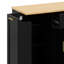 Buffet de rangement moderne avec porte avec support de rangement, îlot de cuisine avec tablettes réglables, support coulissant à 3 niveaux et tiroir-2102313517