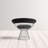Pangea Home Fern Modern Black Faux Vegan Leather Accent Chair with Silver Metal Wire Base – Contemporary Armchair for Living Room or Dining Space-33064541-33064540