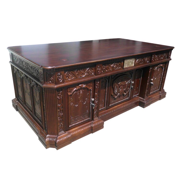 D-Art Collection Fenagh Solid Wood Executive Desk | Wayfair