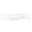 Lit plateforme simple en bois avec garde-corps et tablettes de rangement, base de lit en bois durable, blanc-1691452877-1691452878