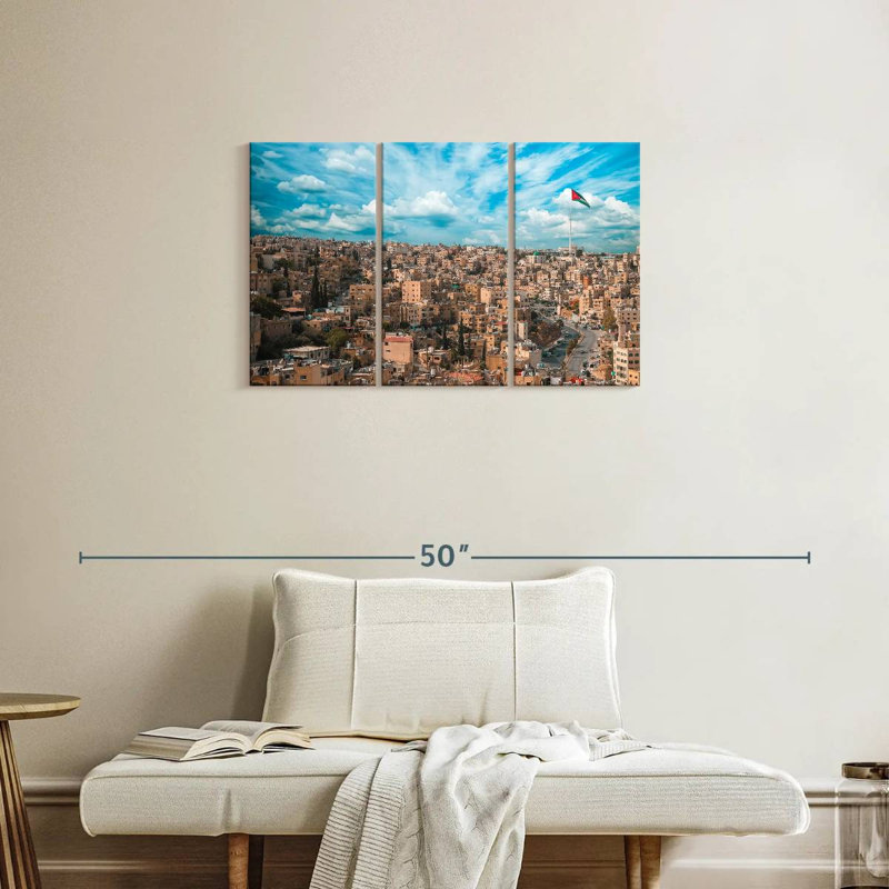 Rorry Amman Jordan Skyline, 20" H x 33" W