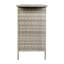 Table de comptoir de bar rectangulaire en rotin pour l'intérieur et l'extérieur en rotin avec deux tablettes Rimah-1085805505-1085805506