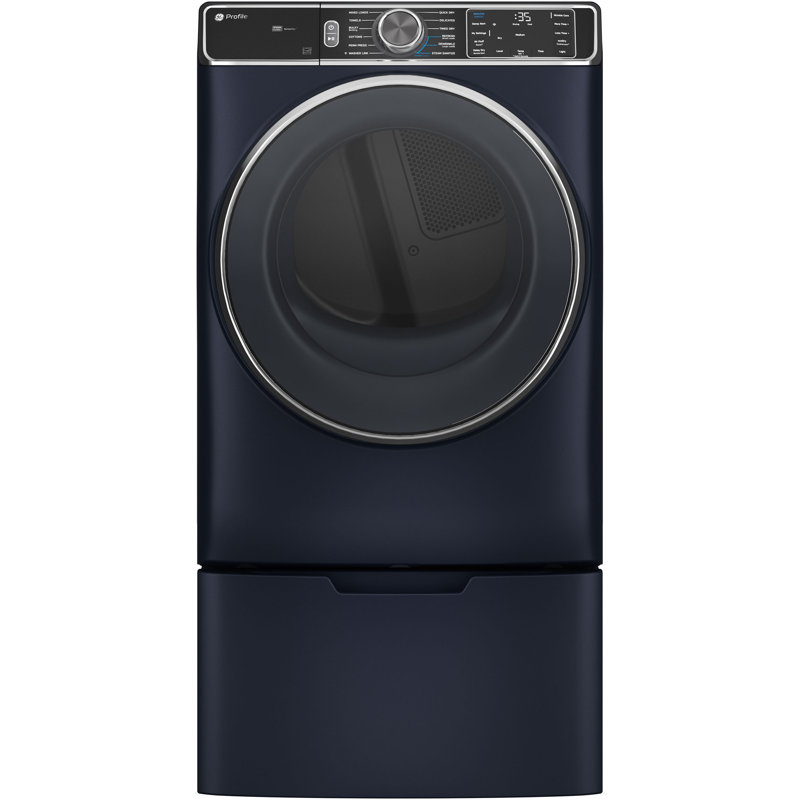 GE Profile 7.8 Cu Ft Capacity Smart Front Load Gas Dryer With Steam And Sanitize Cycle, Sapphire Blue, Electric