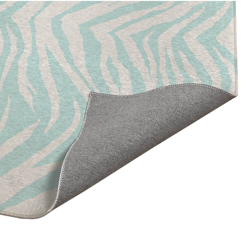 Tapis de bureau Zebra Patch, L 3 pi x L 2 pi, Bleu clair
