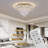 18in Floral LED Flush Mount Chandelier Crystal Ceiling Light-116642402