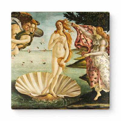 The Birth of Venus (1484–1486) — Square Canvas Wall Art