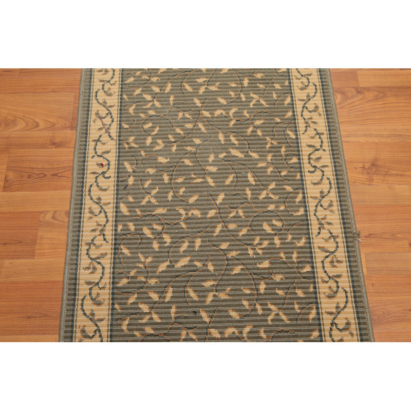 Tapis de laine traditionnelle doré/gris Laurie