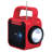 JENSEN® JEP-175 Portable Rechargeable Bluetooth® Speaker With FM Radio, Flashlight, Solar Panel & USB Port