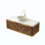 Meuble-lavabo de salle de bain, meuble de rangement flottant en contreplaqué, tiroirs avec poignée et capteur de lumière, vasque en céramique à motif de pierre et plateau en pierre frittée, pré-assemblé-1489952715