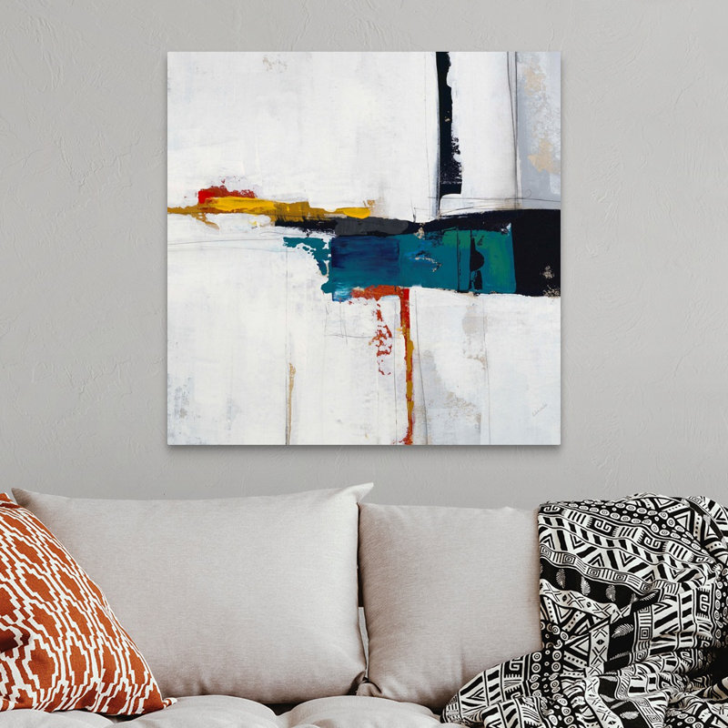 " Seconds Of Circumstance II " by Sydney Edmunds Painting Print, Wrapped Canvas, 36" H x 36" W, No Frame