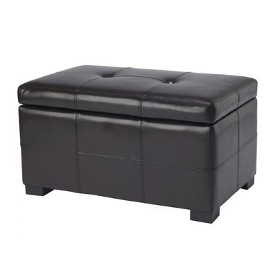 Kamyra Faux Leather Ottoman