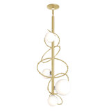 Olympus Vertical Pendant - Opal Glass