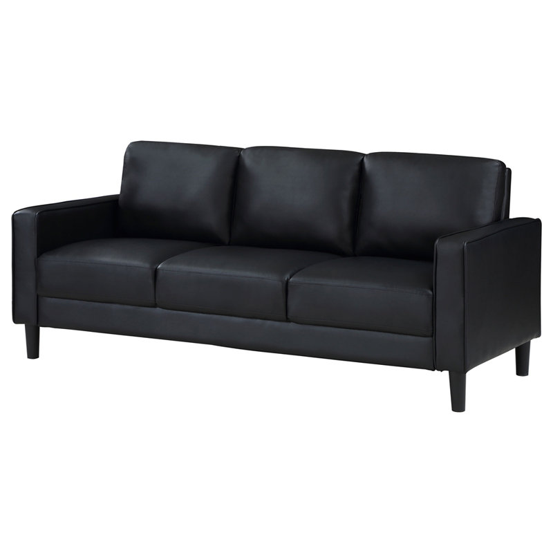 Black Track Arm Sofa, Black