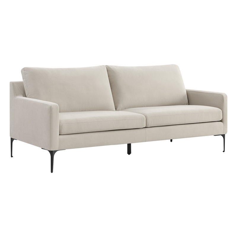 Canapé rembourré, 69.3" W, Mist Velvet