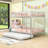 Metal Bunk Bed With Twin Trundle and Ladder-1063984571-1063984453