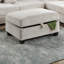 Ensemble de canapé modulaire ivoire en velours côtelé rembourré Laf-2094485297