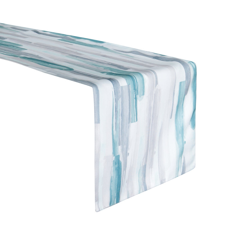 Chemin de table à motif abstrait Behrends, 70 po x 14 po