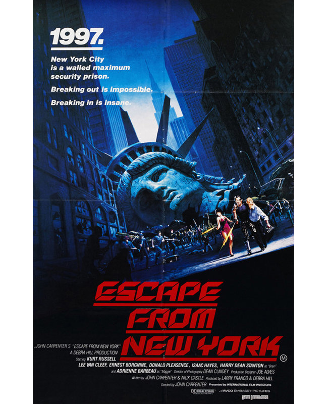 Escape From New York, 24" H x 16" W