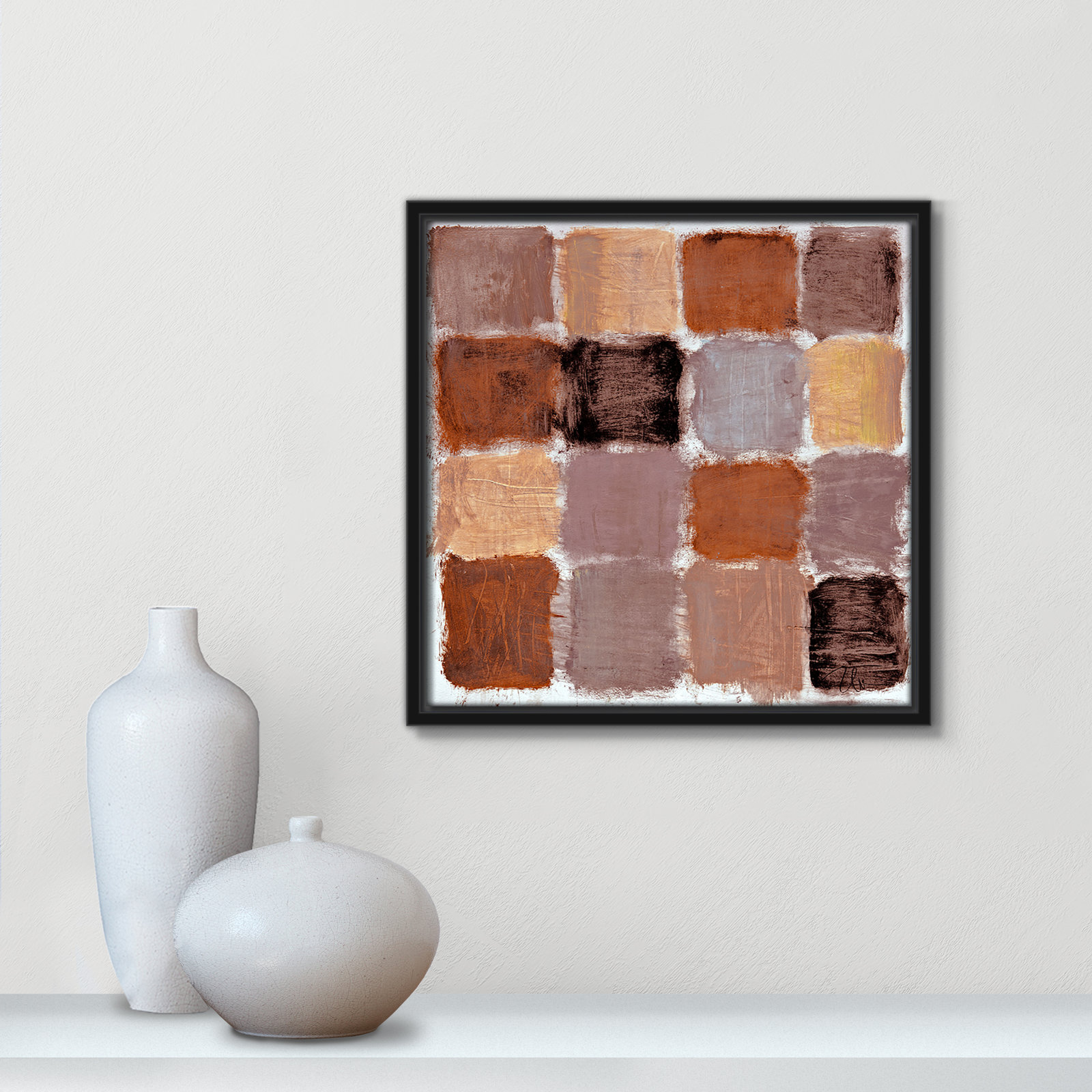 Coppola "Powder Room Spice Reflections" Print, Black, 13.5" H x 13.5" W