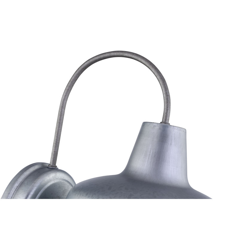 Luminaire de grange d'extérieur Sena, H 13 po x l 10,54 po x P 12,69 po, Argent